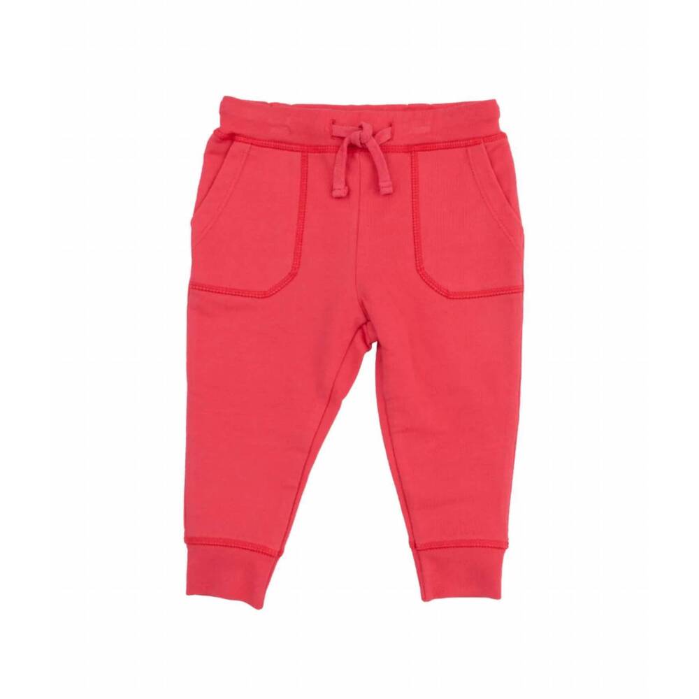 NEW ANGEL DEAR kids french terry joggers in red